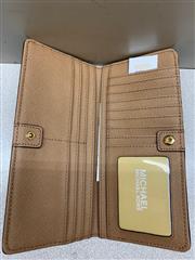 Michael Kors Jet Set Travel Flat Slim Bifold Saffiano Leather Wallet